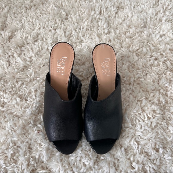 Franco Sarto Black High Heels Mules - Size 8.5 - Picture 2 of 12